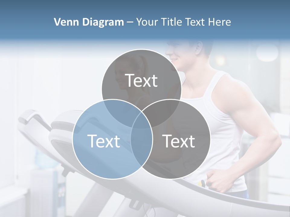 Smiling Male Walking PowerPoint Template