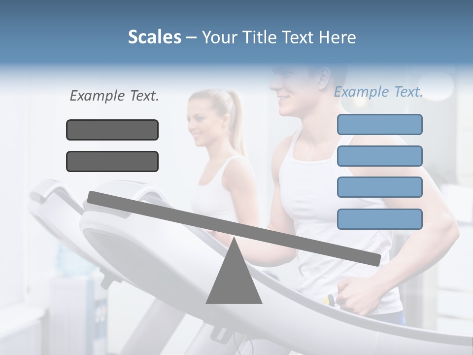 Smiling Male Walking PowerPoint Template