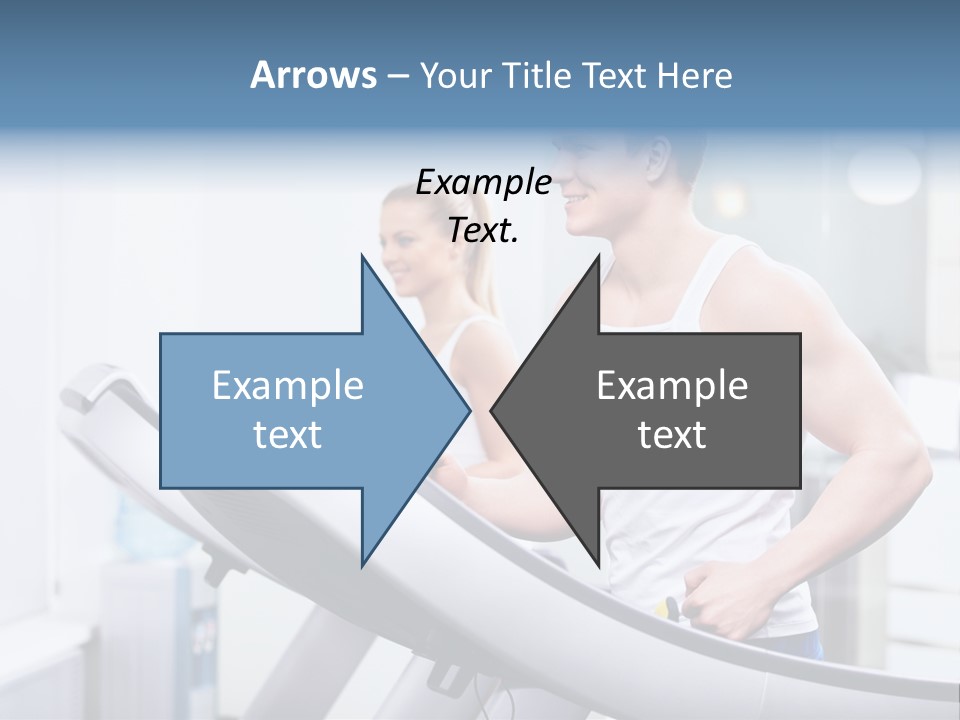 Smiling Male Walking PowerPoint Template