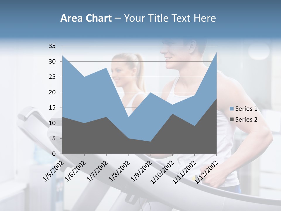 Smiling Male Walking PowerPoint Template