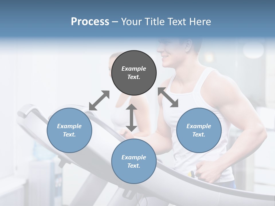 Smiling Male Walking PowerPoint Template