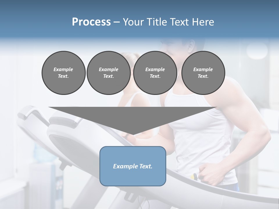 Smiling Male Walking PowerPoint Template