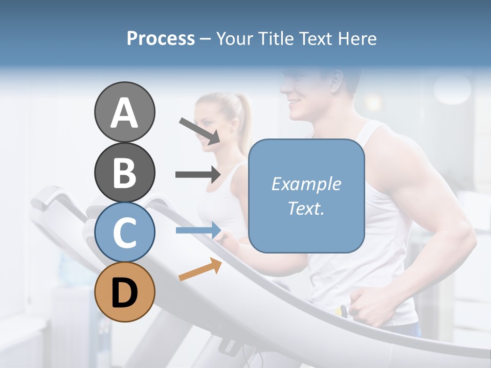 Smiling Male Walking PowerPoint Template