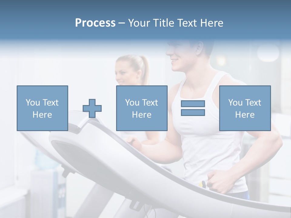 Smiling Male Walking PowerPoint Template