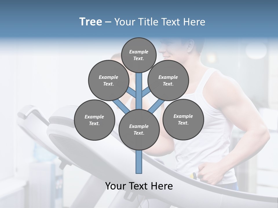 Smiling Male Walking PowerPoint Template