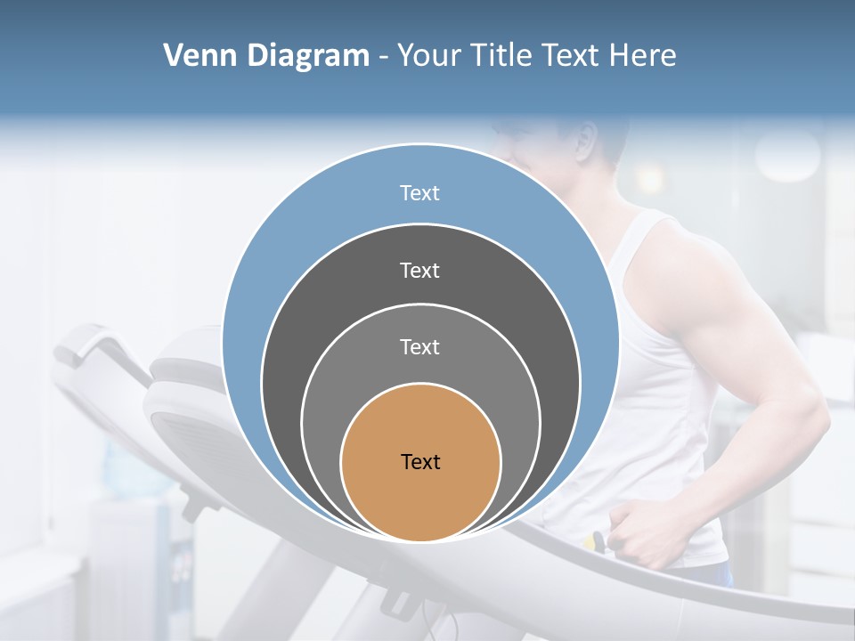 Smiling Male Walking PowerPoint Template