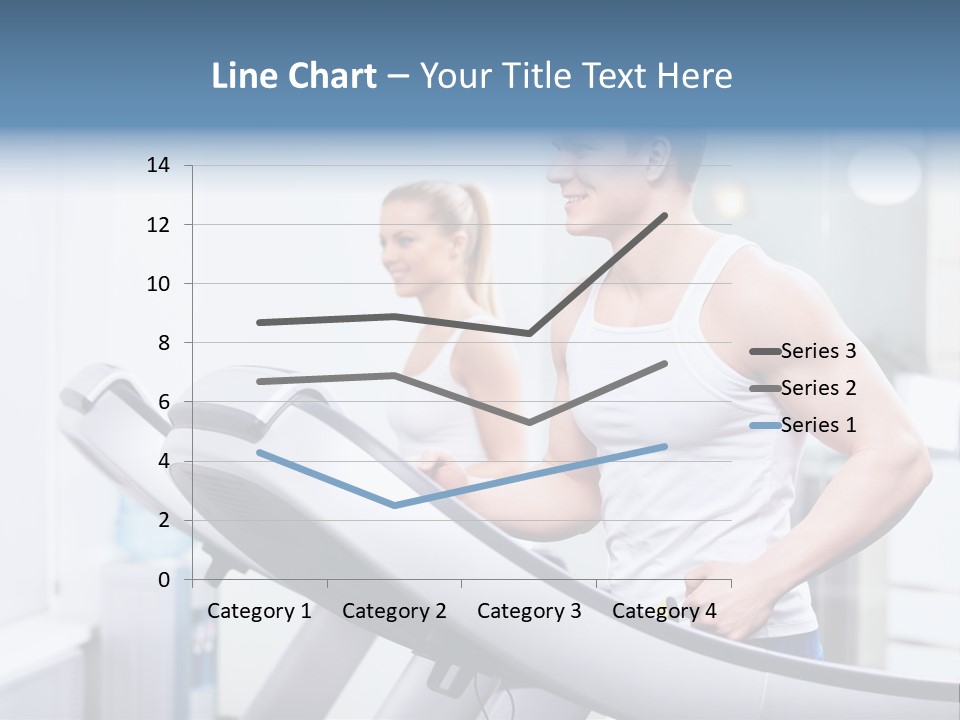 Smiling Male Walking PowerPoint Template