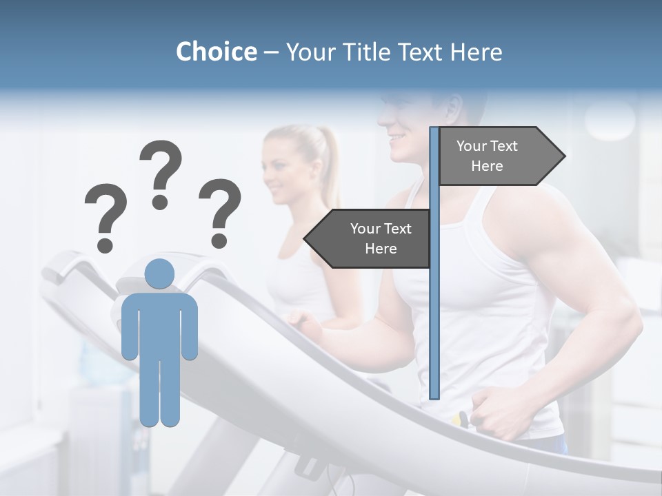 Smiling Male Walking PowerPoint Template