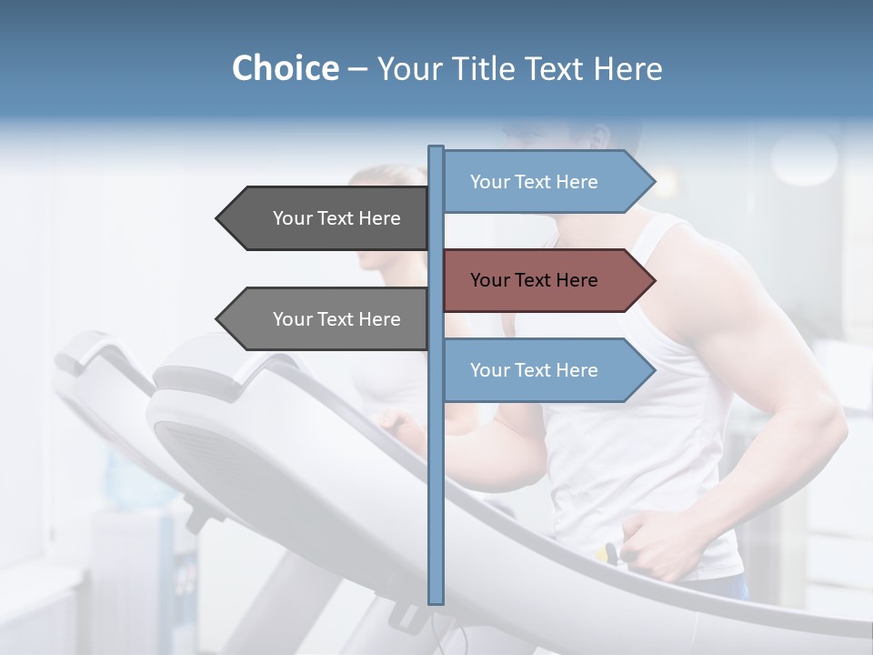 Smiling Male Walking PowerPoint Template