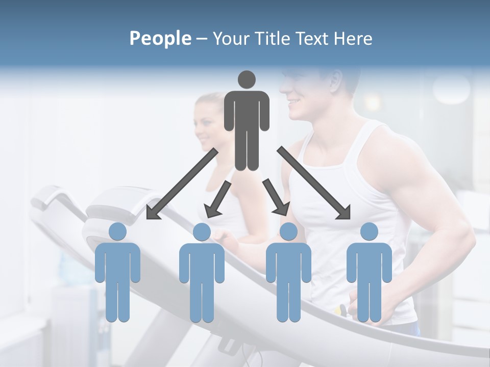 Smiling Male Walking PowerPoint Template