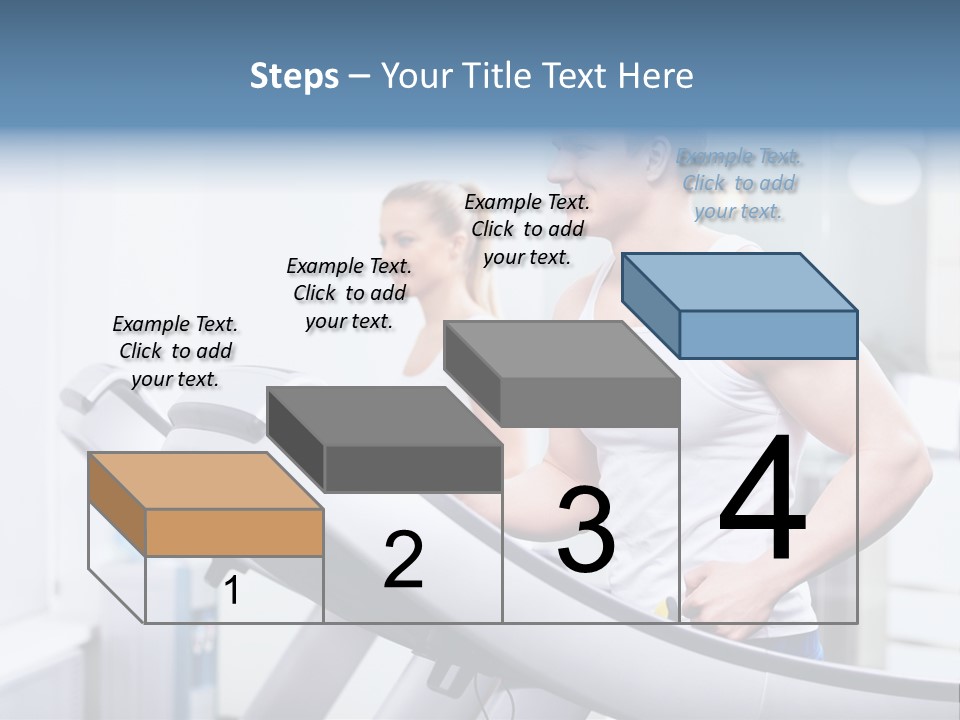 Smiling Male Walking PowerPoint Template