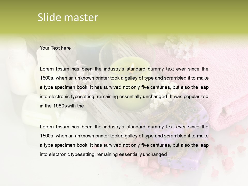 Relaxation Hygiene Setting PowerPoint Template