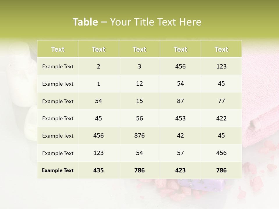 Relaxation Hygiene Setting PowerPoint Template