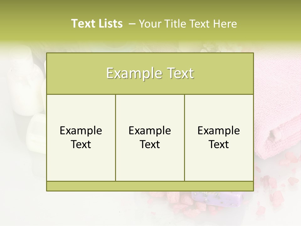 Relaxation Hygiene Setting PowerPoint Template