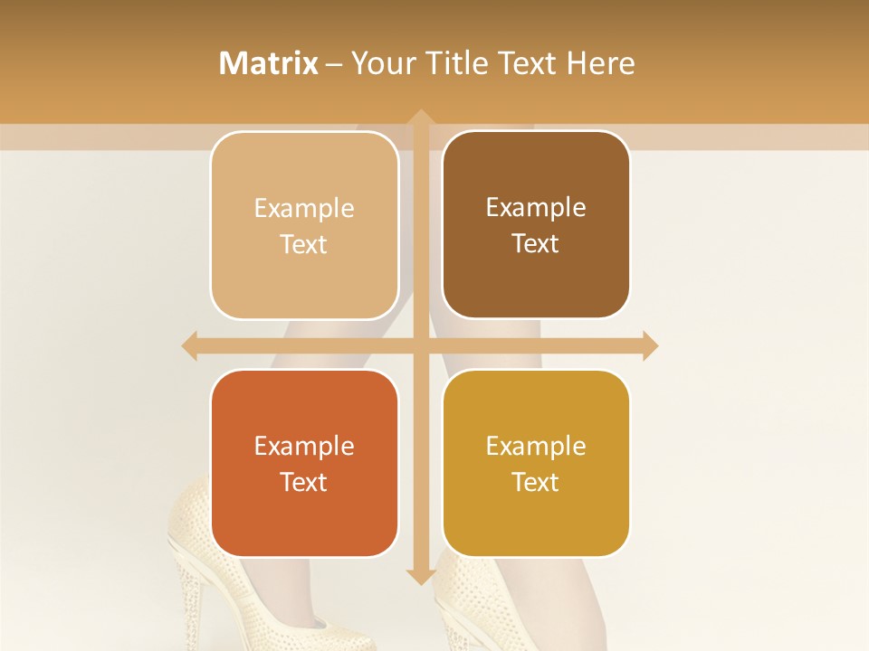 Walking Glamour Model PowerPoint Template