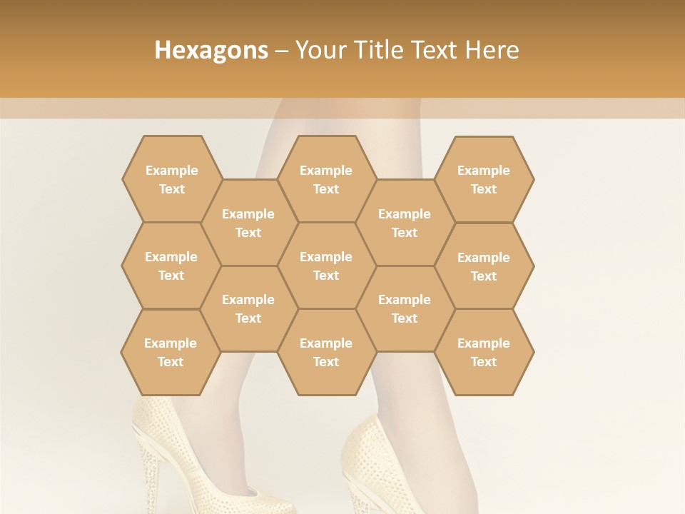 Walking Glamour Model PowerPoint Template