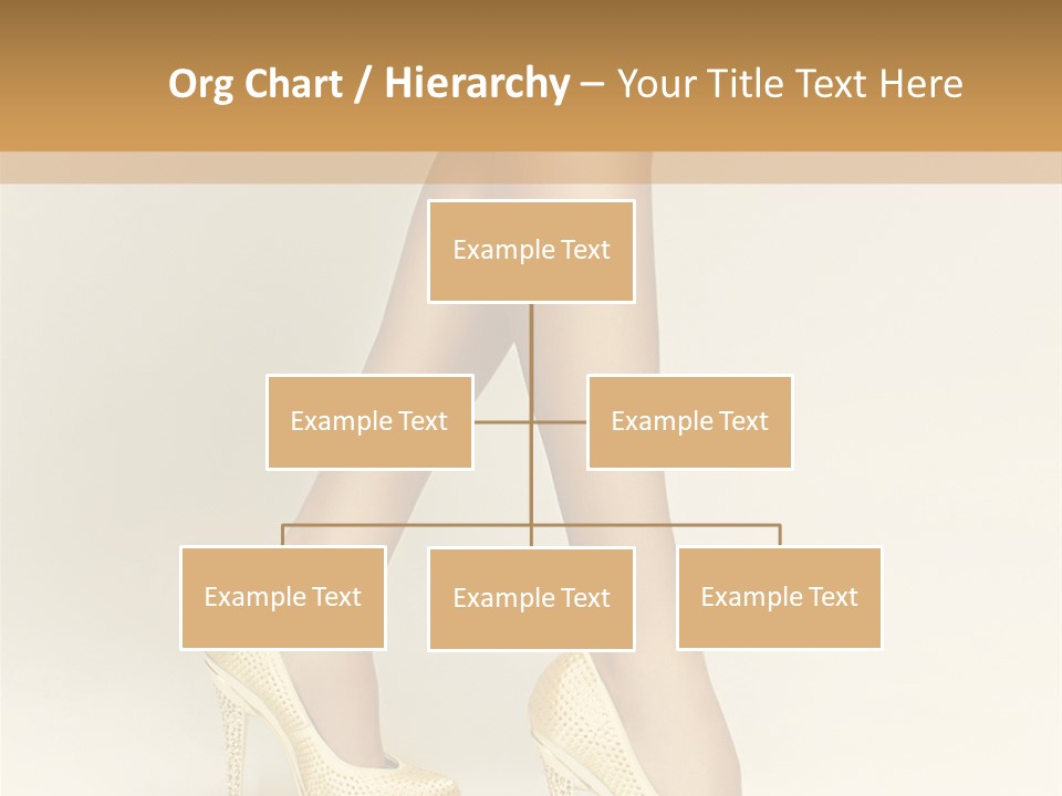 Walking Glamour Model PowerPoint Template