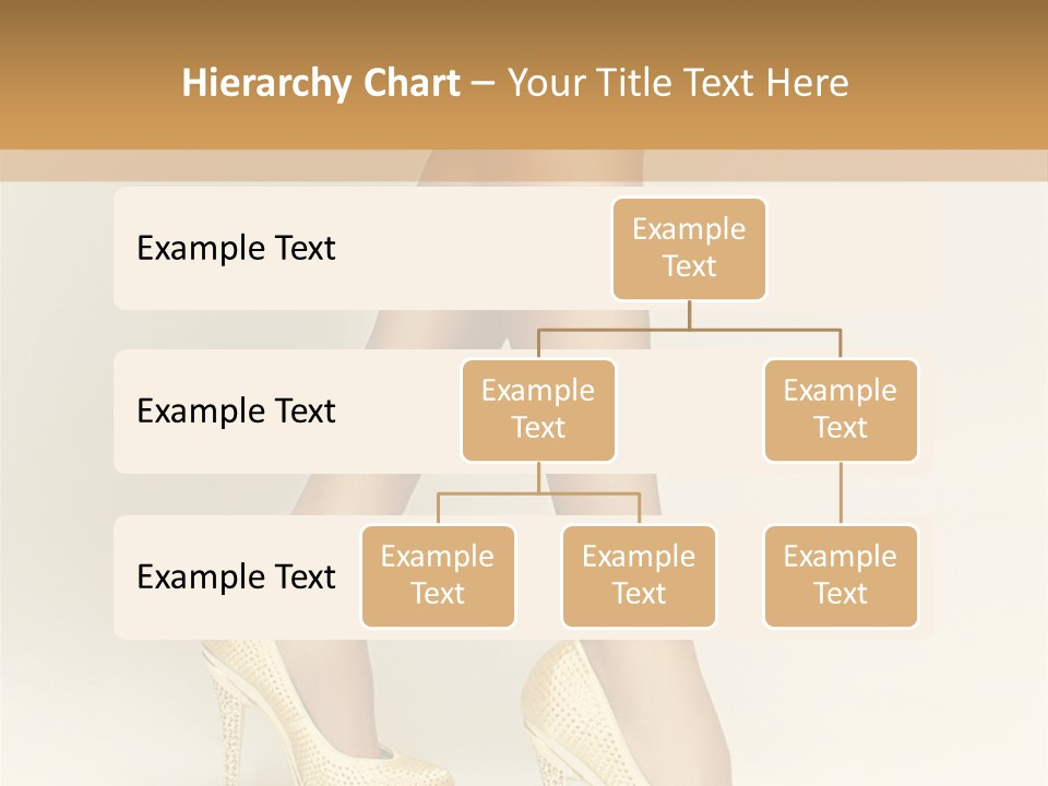 Walking Glamour Model PowerPoint Template