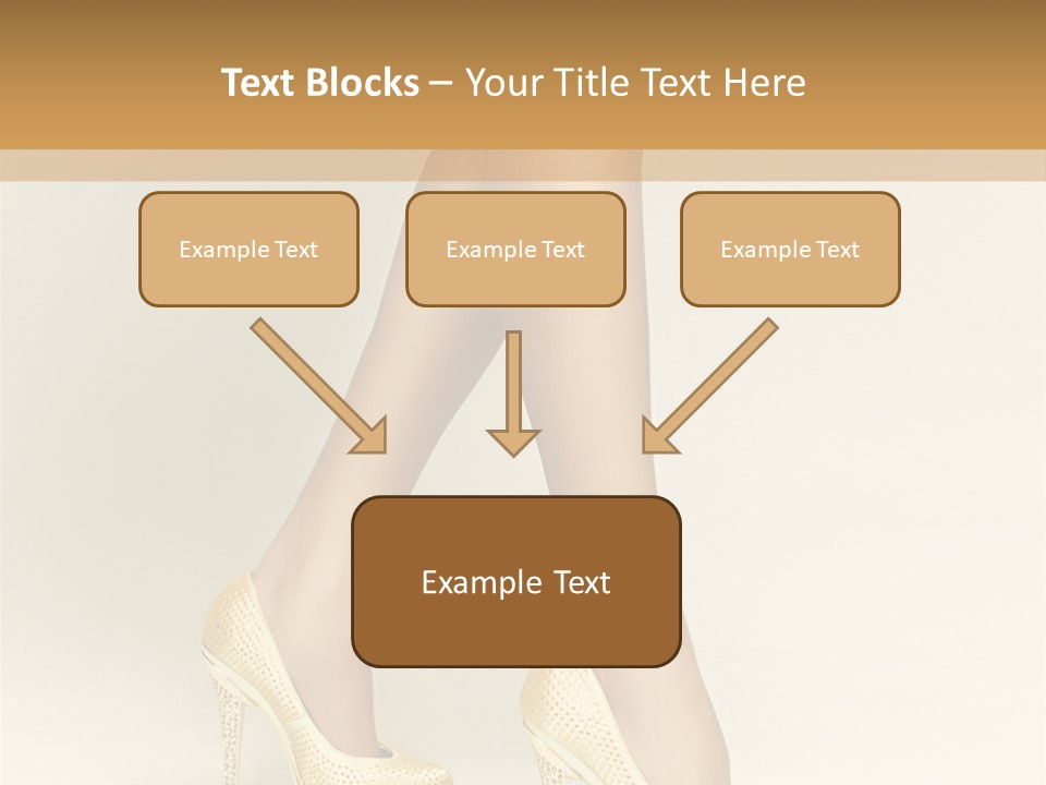 Walking Glamour Model PowerPoint Template