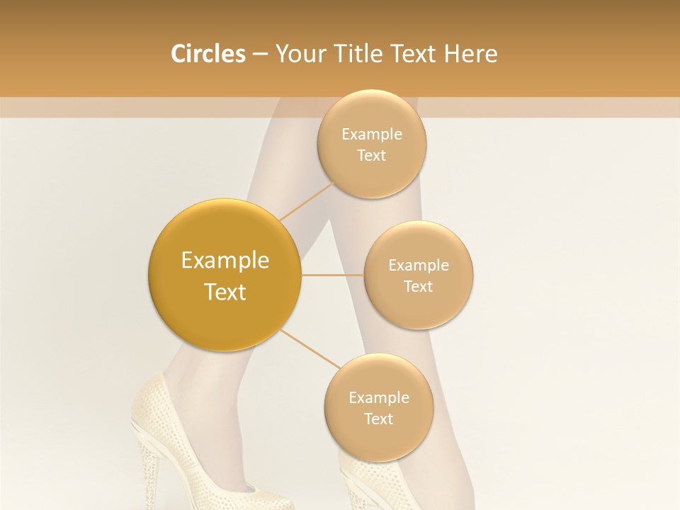 Walking Glamour Model PowerPoint Template