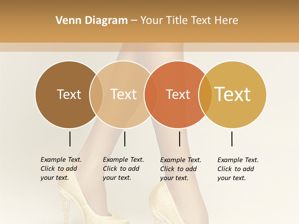 Walking Glamour Model PowerPoint Template