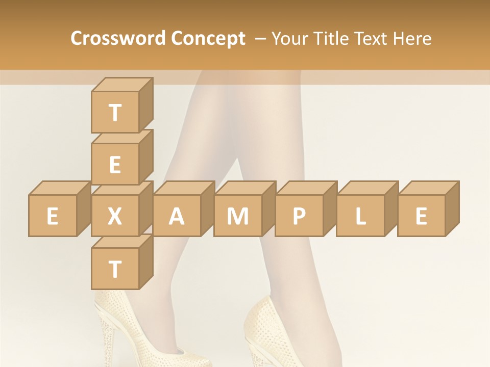 Walking Glamour Model PowerPoint Template