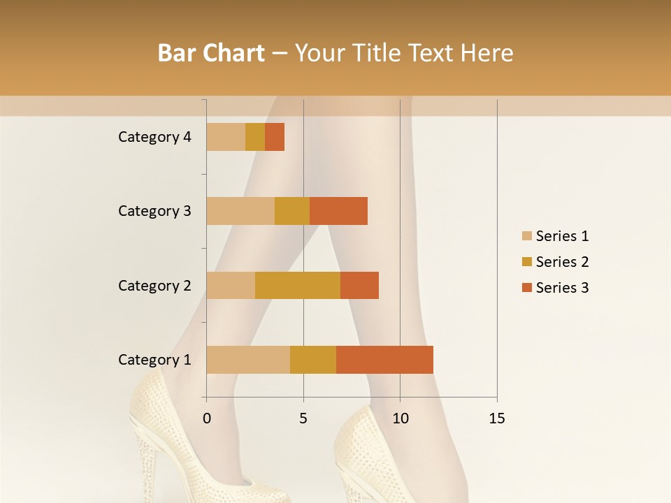 Walking Glamour Model PowerPoint Template