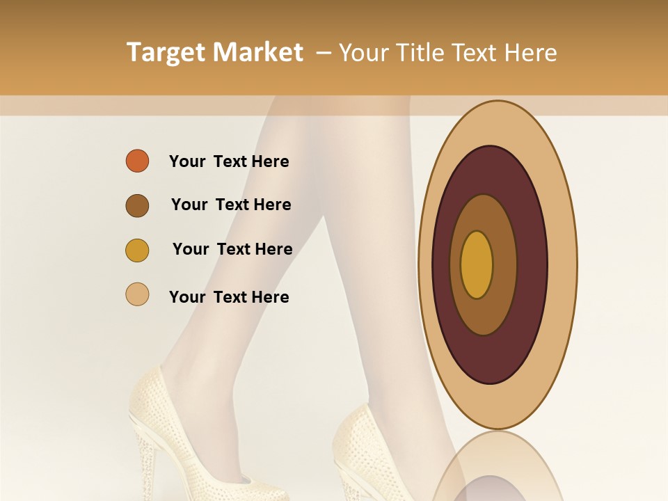 Walking Glamour Model PowerPoint Template