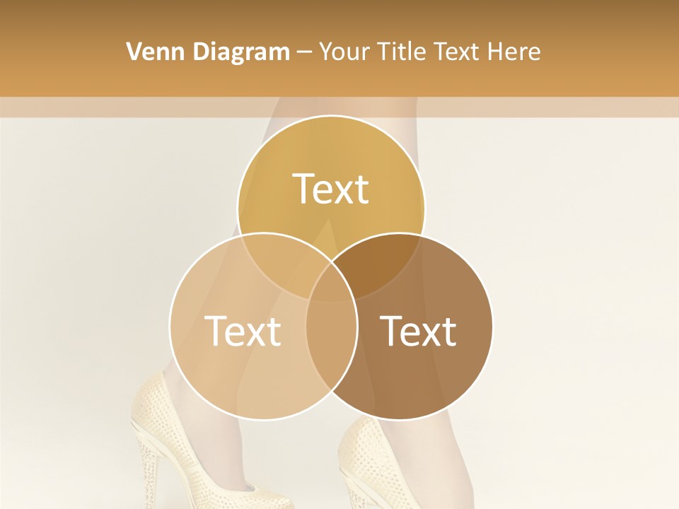 Walking Glamour Model PowerPoint Template