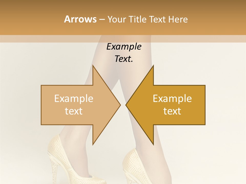 Walking Glamour Model PowerPoint Template