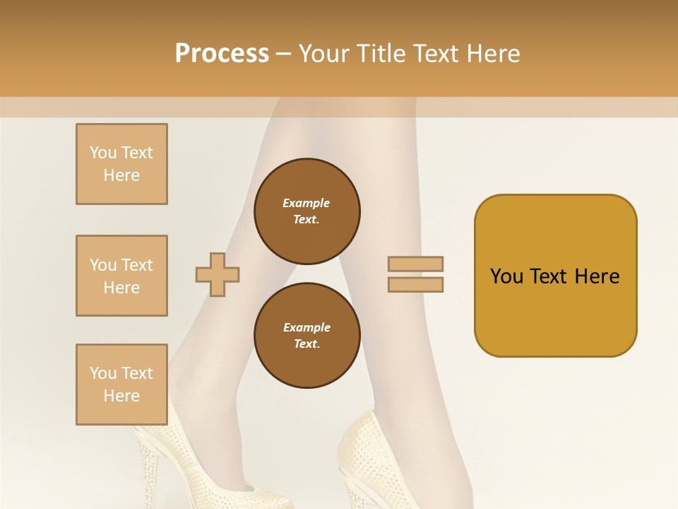 Walking Glamour Model PowerPoint Template