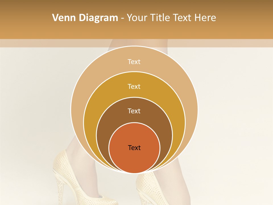 Walking Glamour Model PowerPoint Template