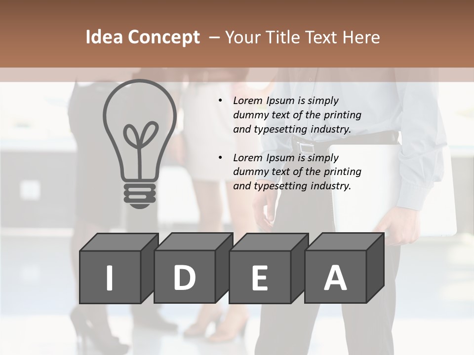 Bu Ine People Executive Portrait PowerPoint Template