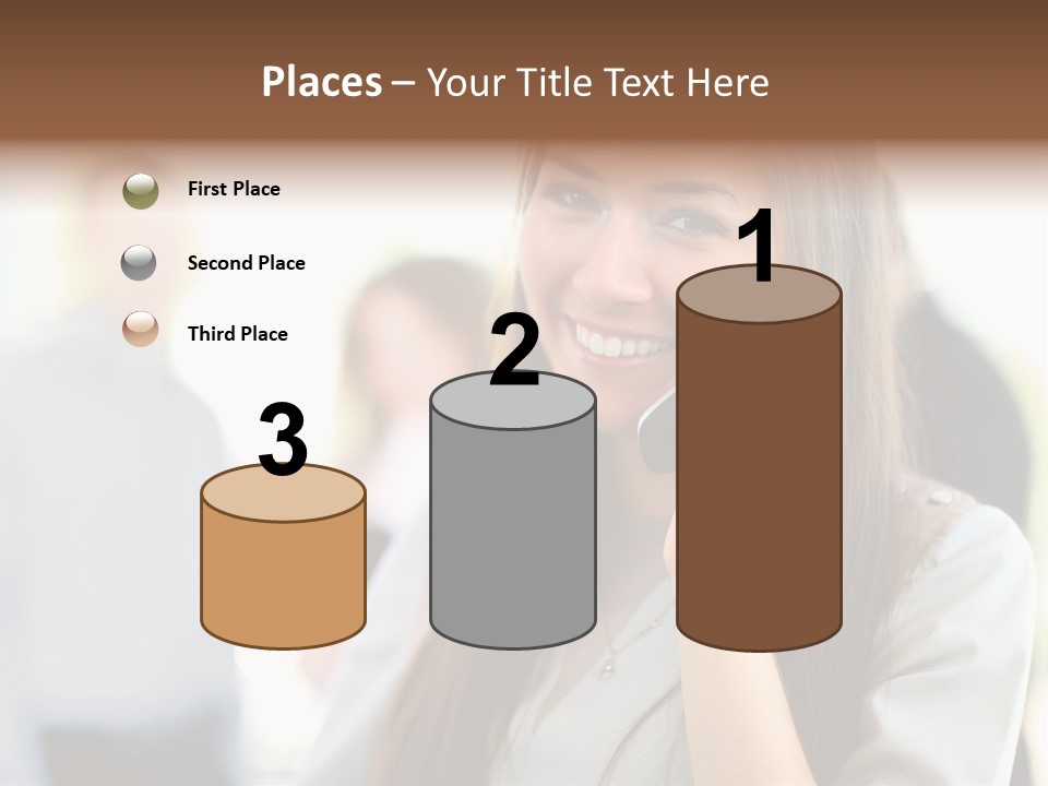 Financial Girl Consultant PowerPoint Template