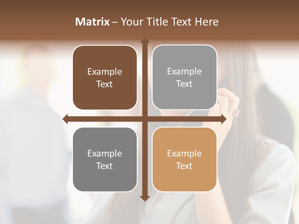 Financial Girl Consultant PowerPoint Template