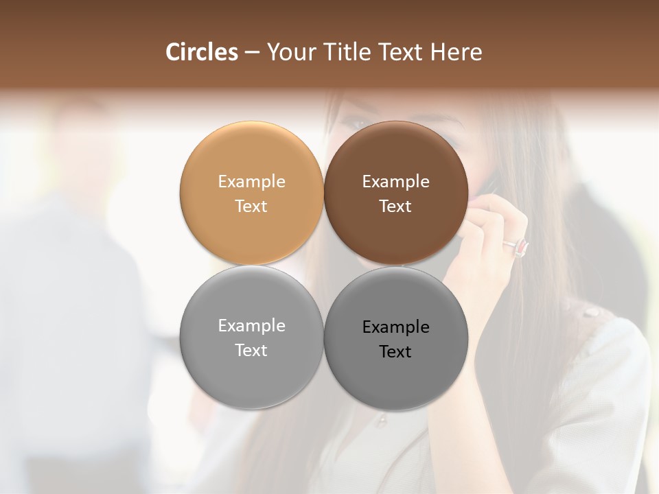 Financial Girl Consultant PowerPoint Template