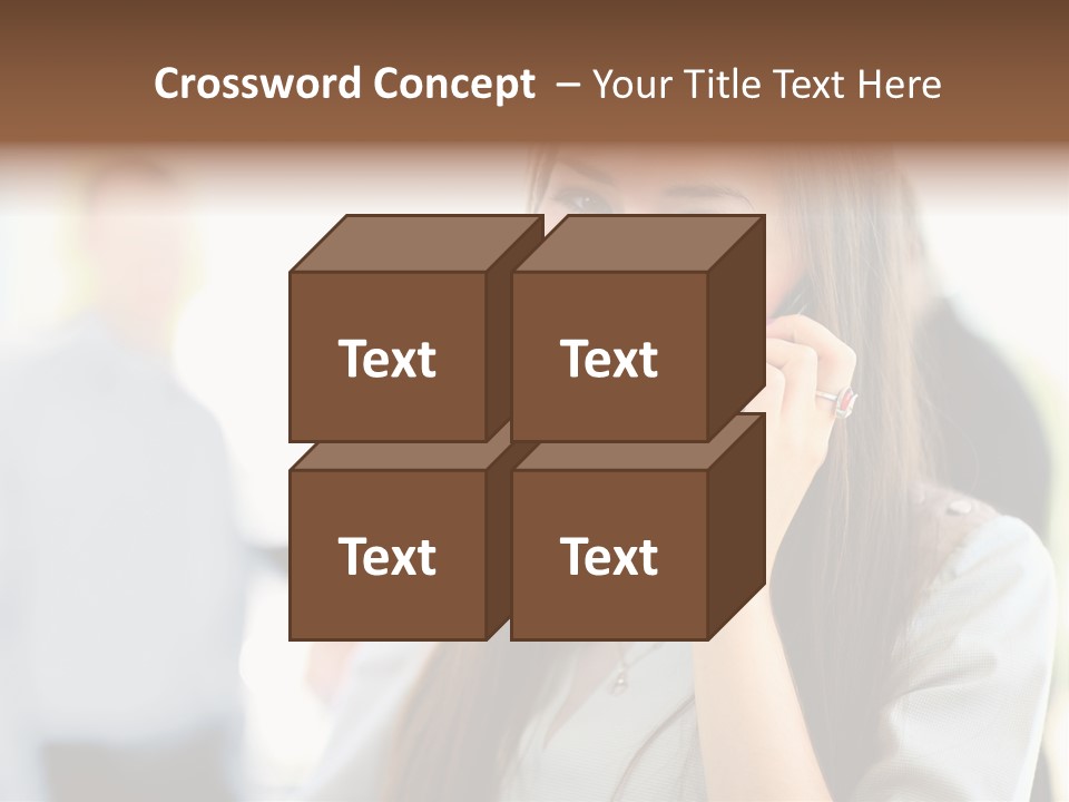 Financial Girl Consultant PowerPoint Template