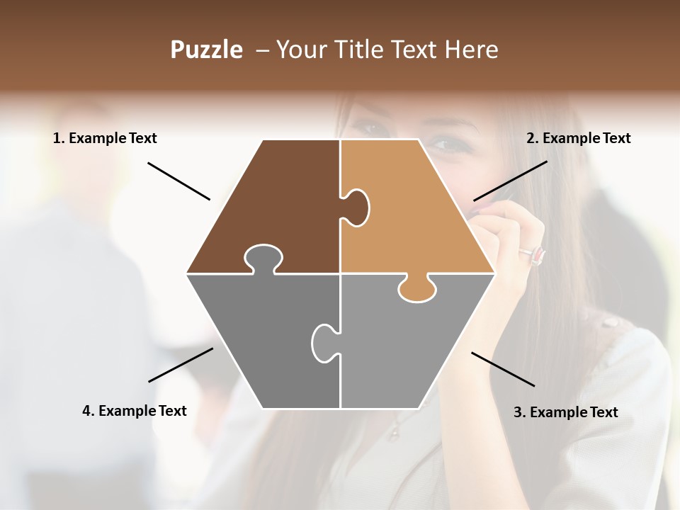 Financial Girl Consultant PowerPoint Template