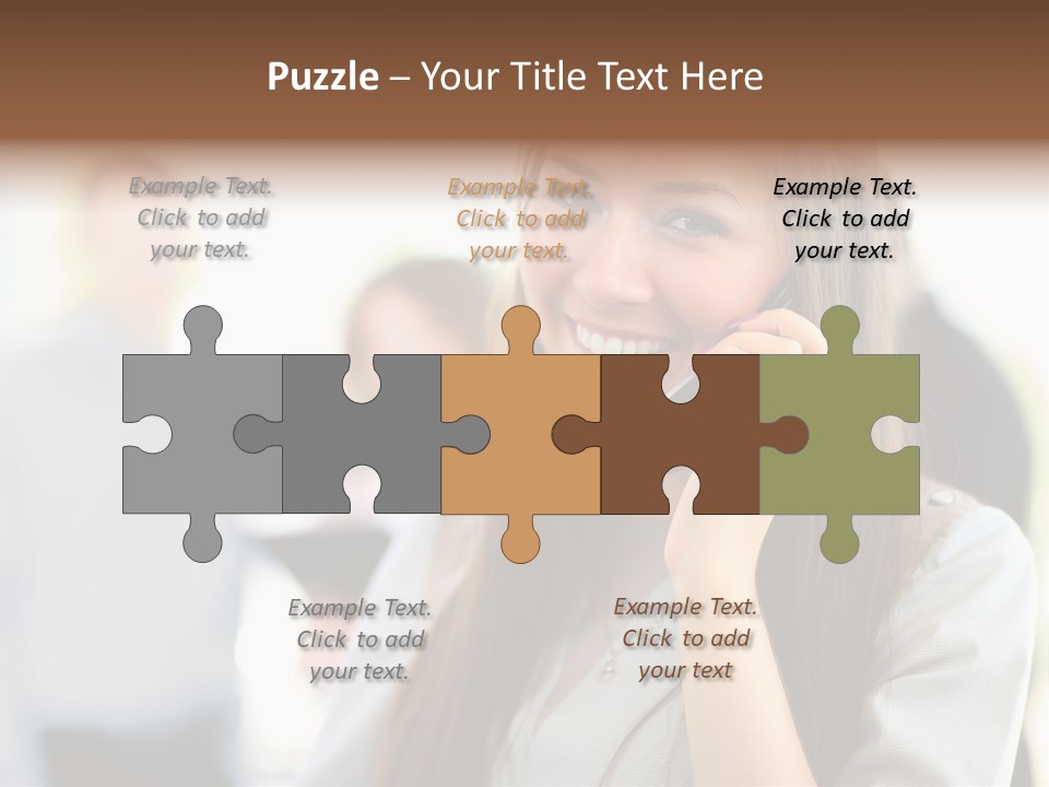 Financial Girl Consultant PowerPoint Template