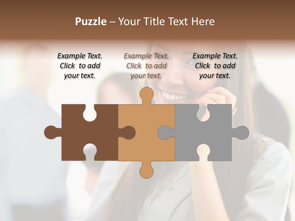 Financial Girl Consultant PowerPoint Template