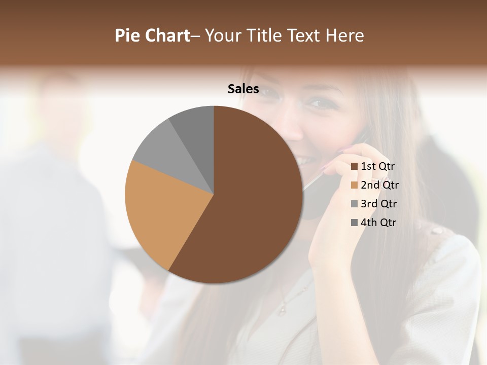 Financial Girl Consultant PowerPoint Template