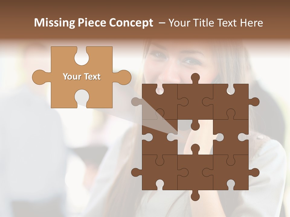 Financial Girl Consultant PowerPoint Template