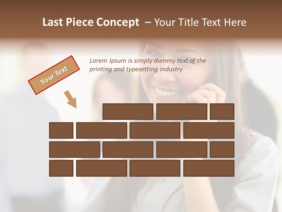 Financial Girl Consultant PowerPoint Template