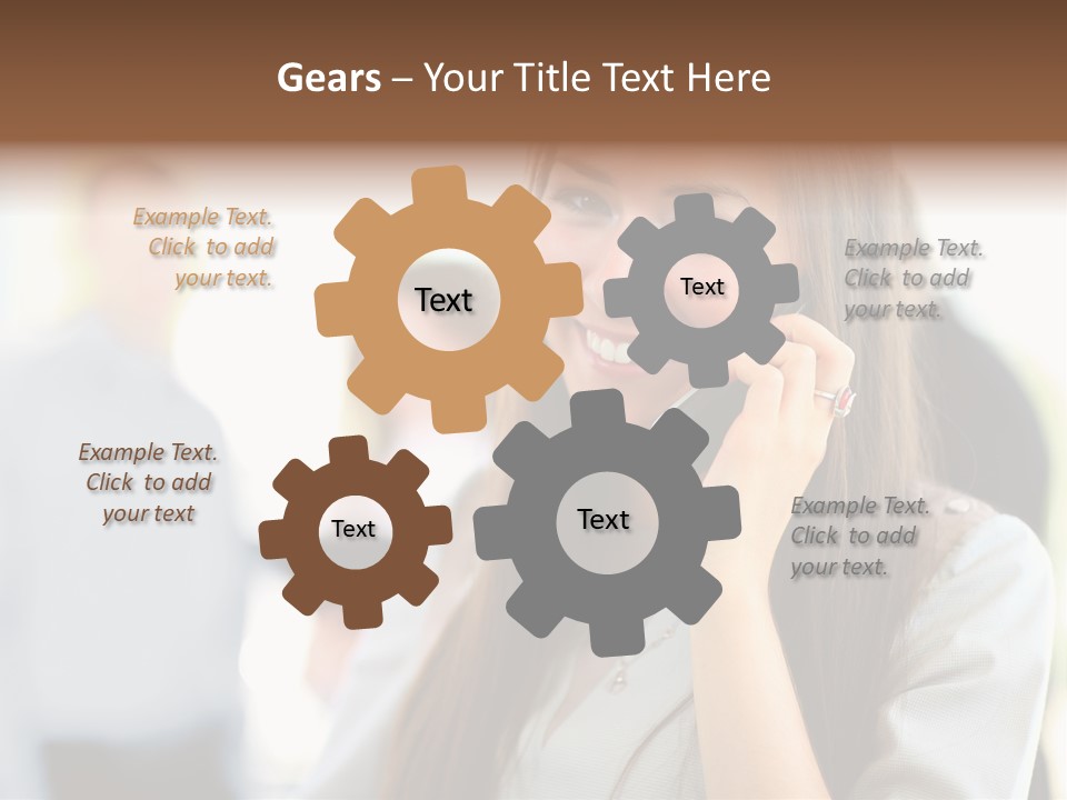 Financial Girl Consultant PowerPoint Template