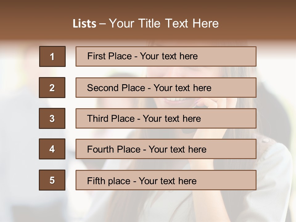Financial Girl Consultant PowerPoint Template