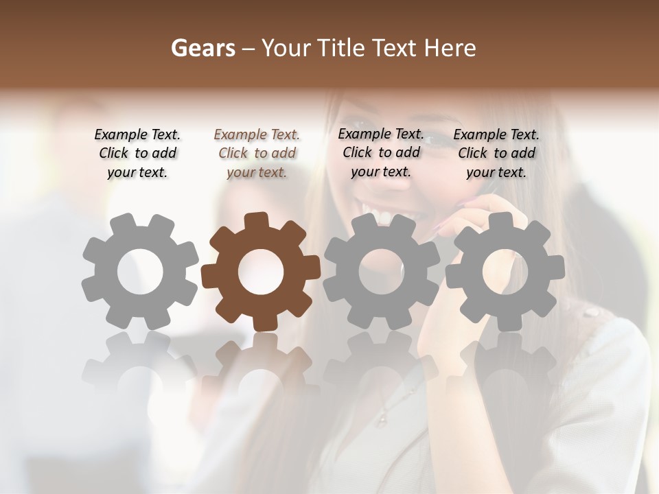 Financial Girl Consultant PowerPoint Template