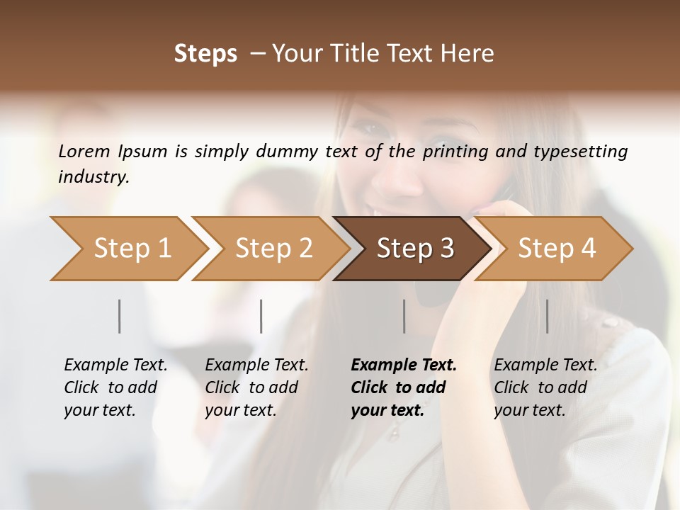 Financial Girl Consultant PowerPoint Template