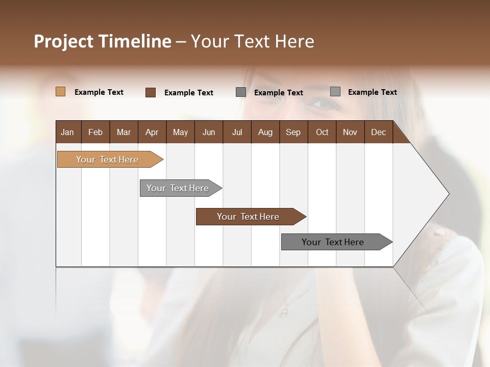 Financial Girl Consultant PowerPoint Template