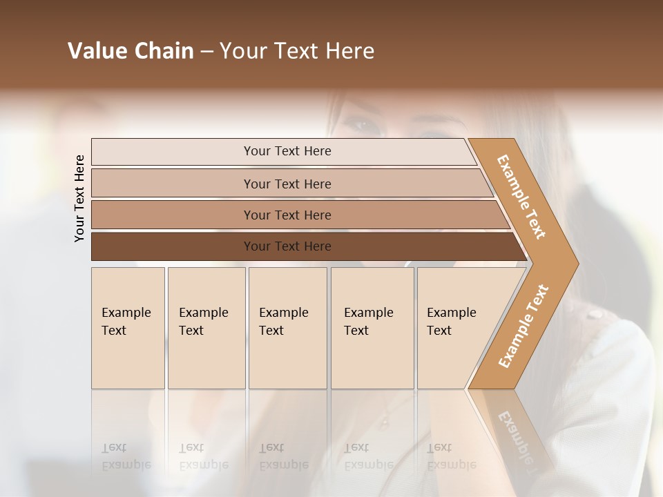 Financial Girl Consultant PowerPoint Template