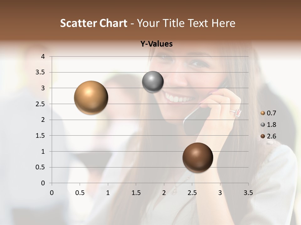 Financial Girl Consultant PowerPoint Template